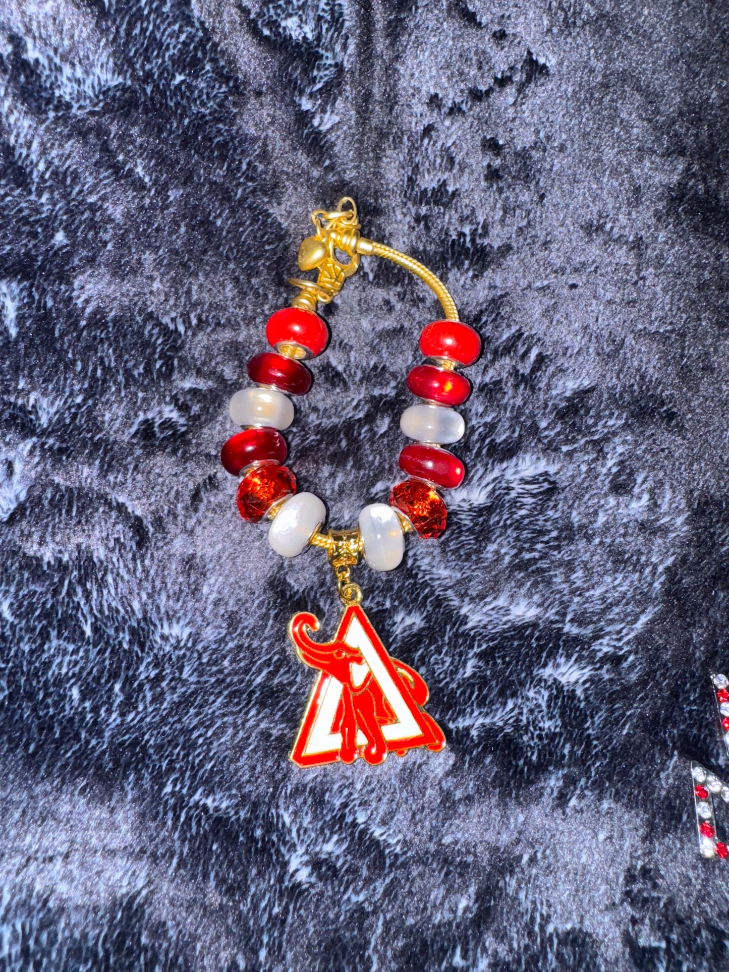 Delta Sigma Theta Elephant GOLD Charm Bracelet