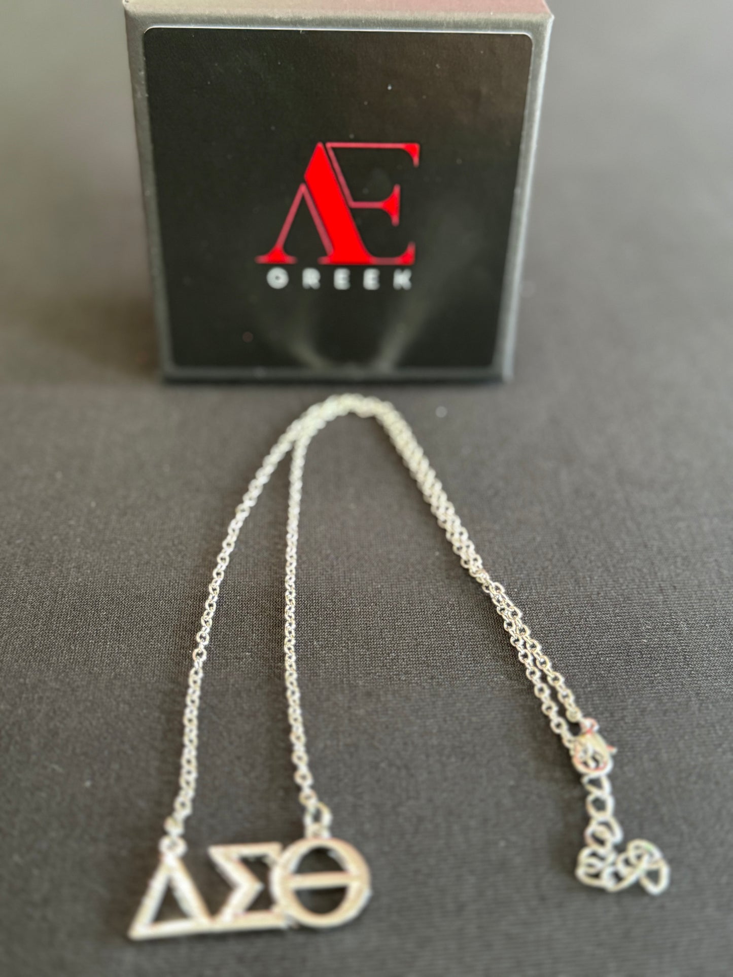 Delta Sigma Theta ΔΣΘ Necklace- Silver