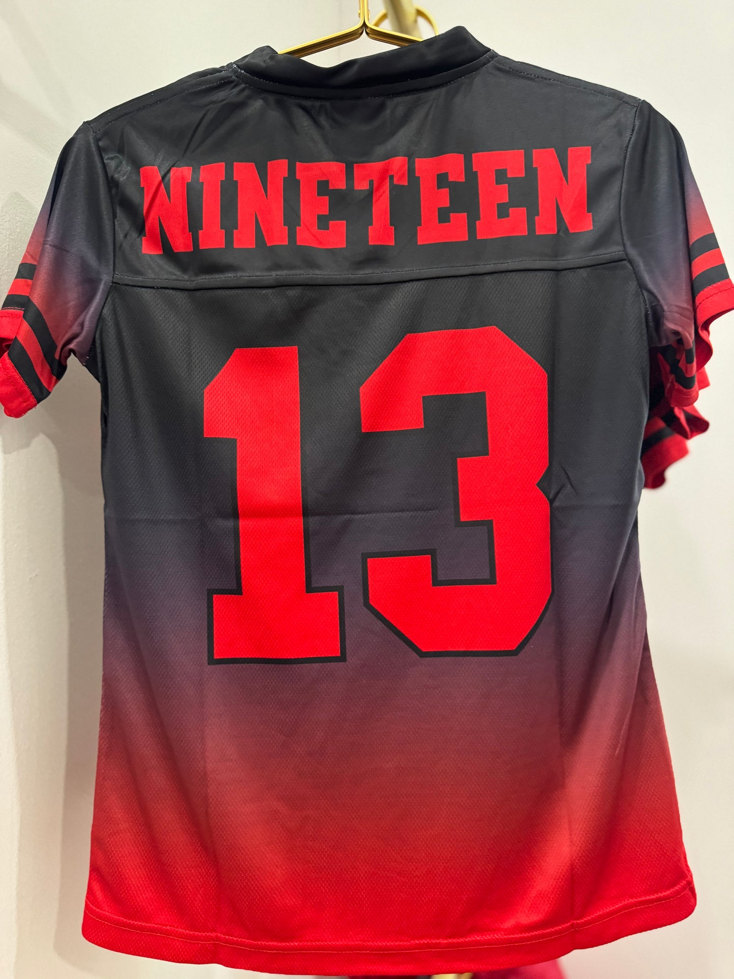 Gradient Black and Red Jersey