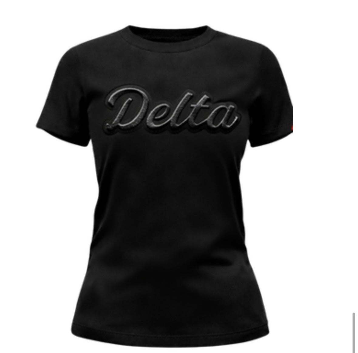 Delta Luxe Leather Patch Tee