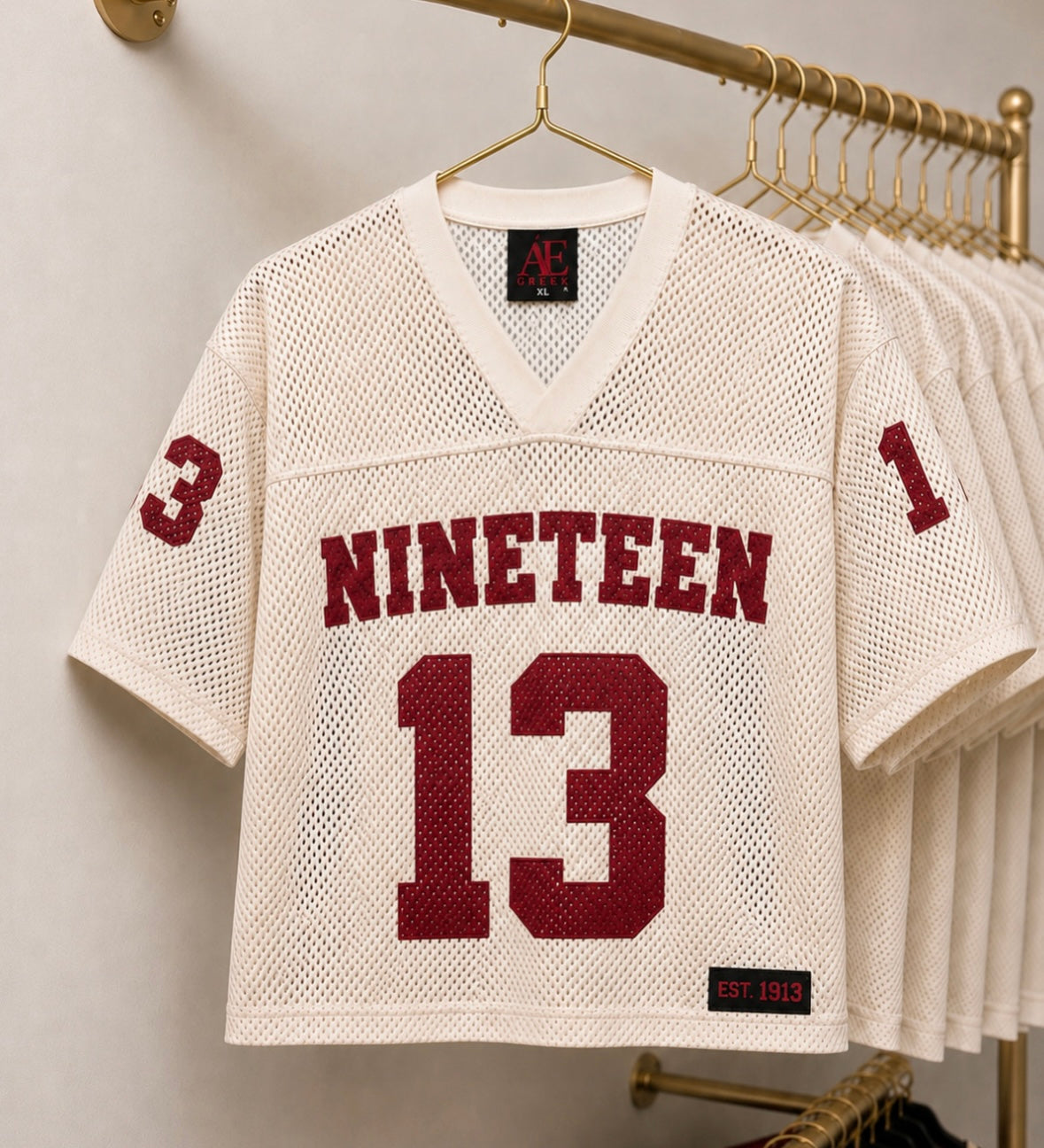 Cream nineteen13 Boxy Jersey