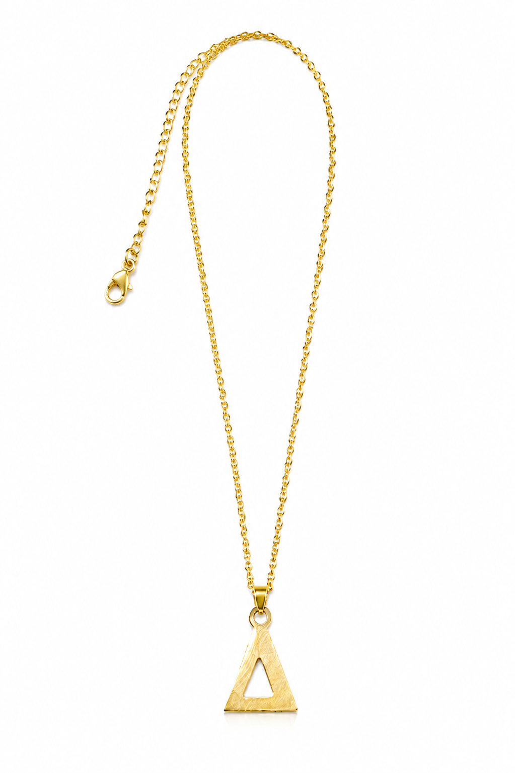 Delta Sigma Theta GOLD Pendant Necklace