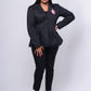 BadDeST Peplum Blazer BLACK