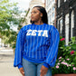 Zeta Chenille Stripe Sweatshirt