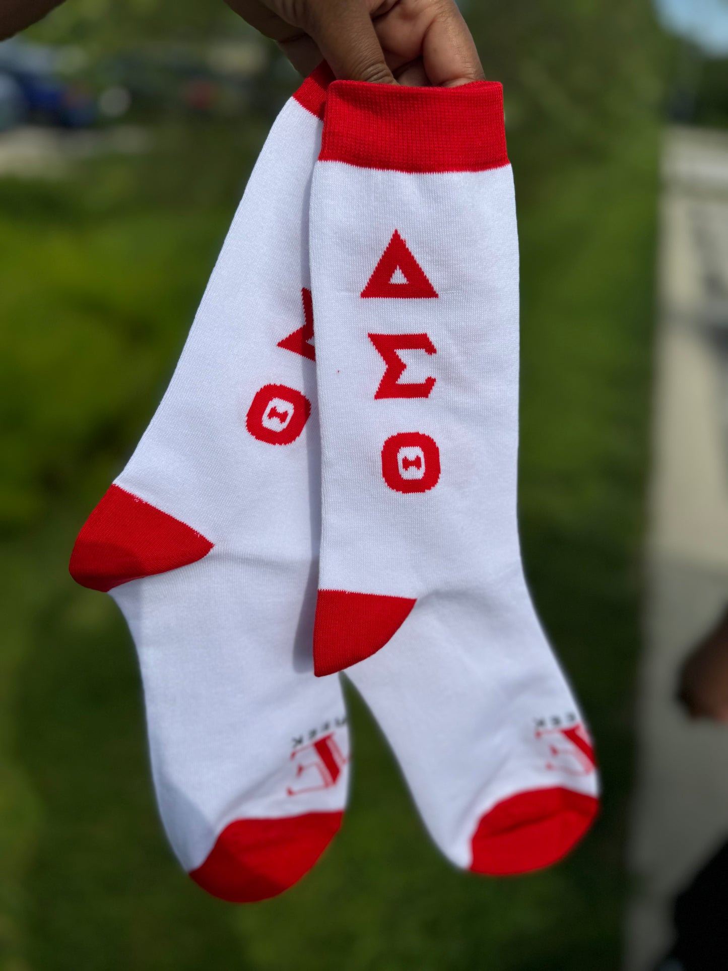 Greek Lettered Socks