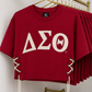 She Tie Crimson and Cream Shirt