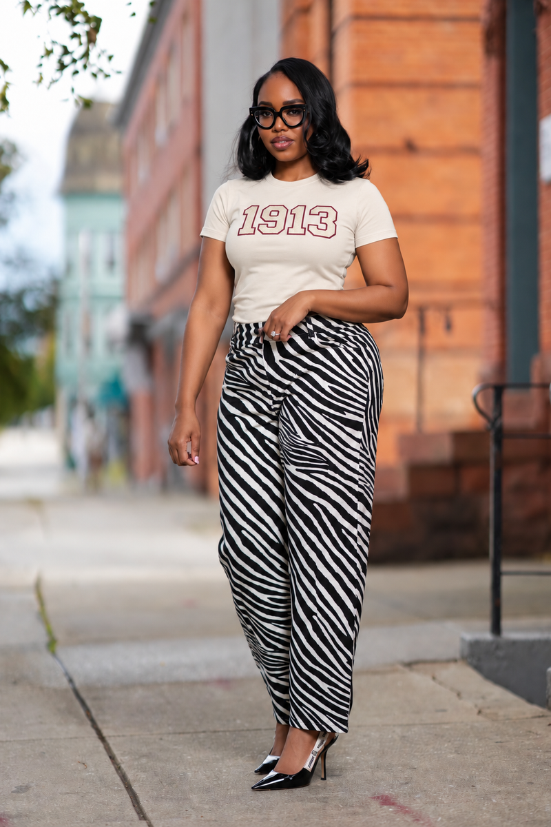 Cream Chenille 1913 Luxe Tee