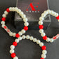 Delta Sigma Theta ΔΣΘ Red And White Beaded Pearl Bracelet