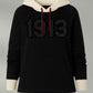 Black Chenille 1913 Lace Hoodie