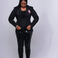 BadDeST Peplum Blazer BLACK