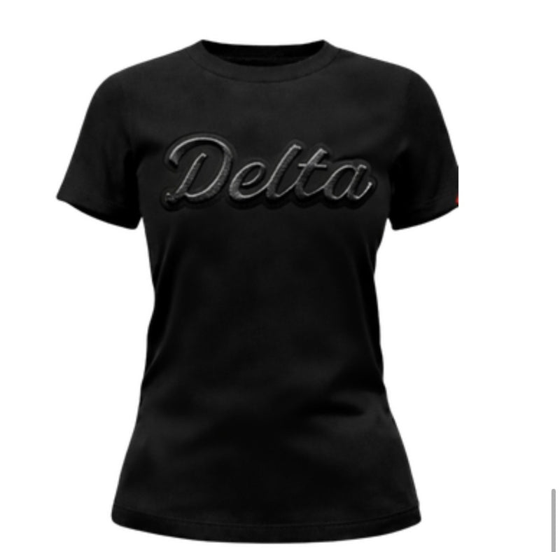 Delta Luxe Leather Patch Tee