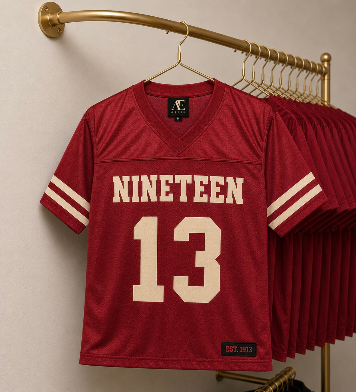 Crimson and Cream Jersey