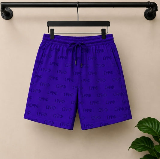 Omega Psi Phi Monogram Shorts