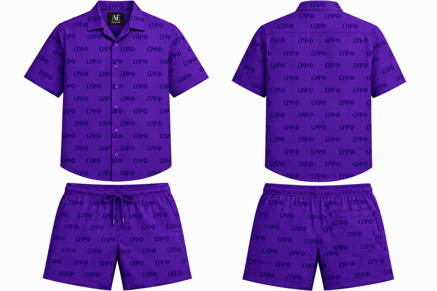Omega Psi Phi Monogram Set