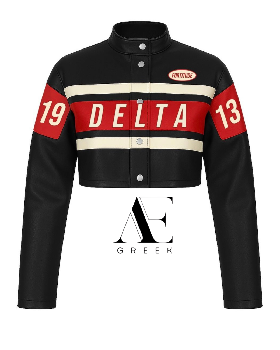 DELTA FAUX LEATHER MOTO