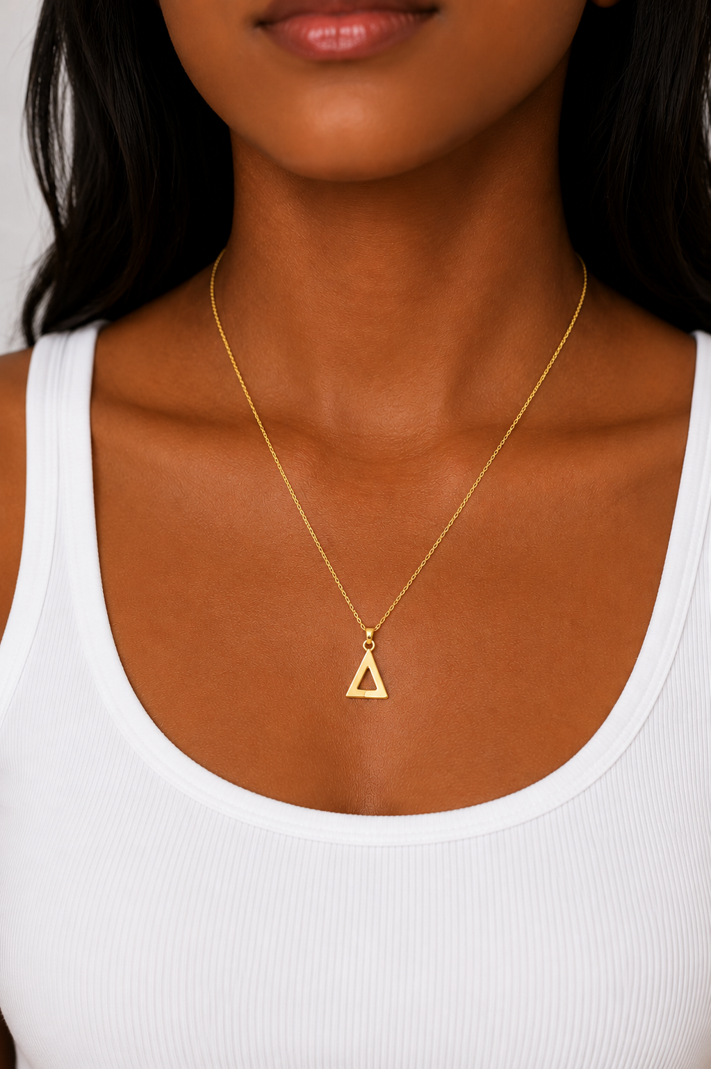 Delta Sigma Theta GOLD Pendant Necklace