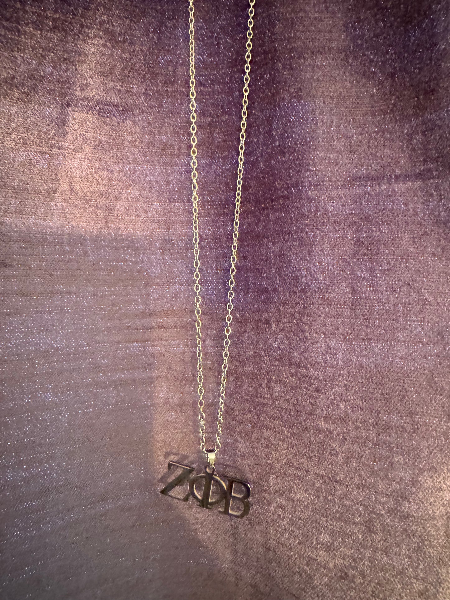 Zeta Phi Beta Necklace (Silver)