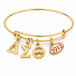 Delta Sigma Theta ΔΣΘ Gold Bangle Bracelet