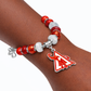 Delta Sigma Theta Elephant Silver Charm  Bracelet