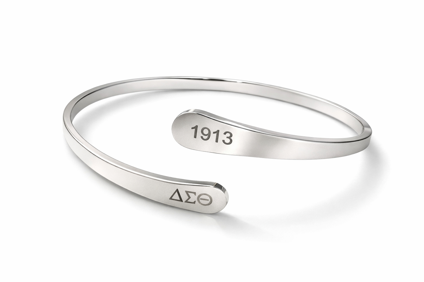 Delta Sigma Theta Silver Cuff Bracelet 1913 | ΔΣΘ Bracelet