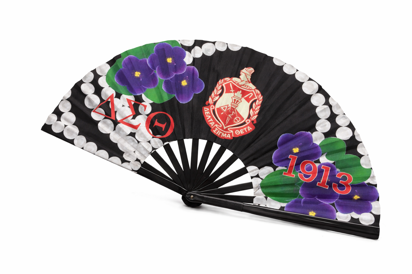 Delta Sigma Theta Folding Hand Fan