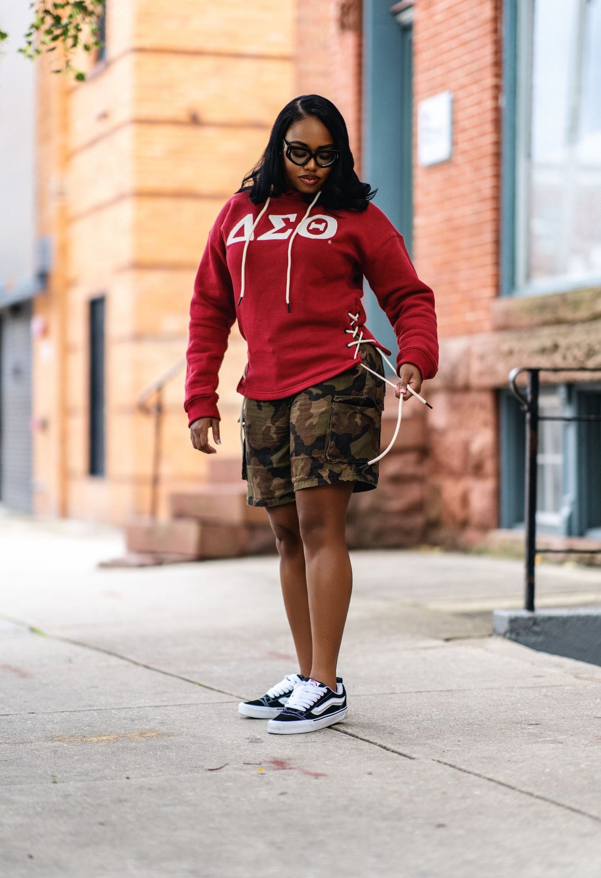 Delta She Tie Hoodie