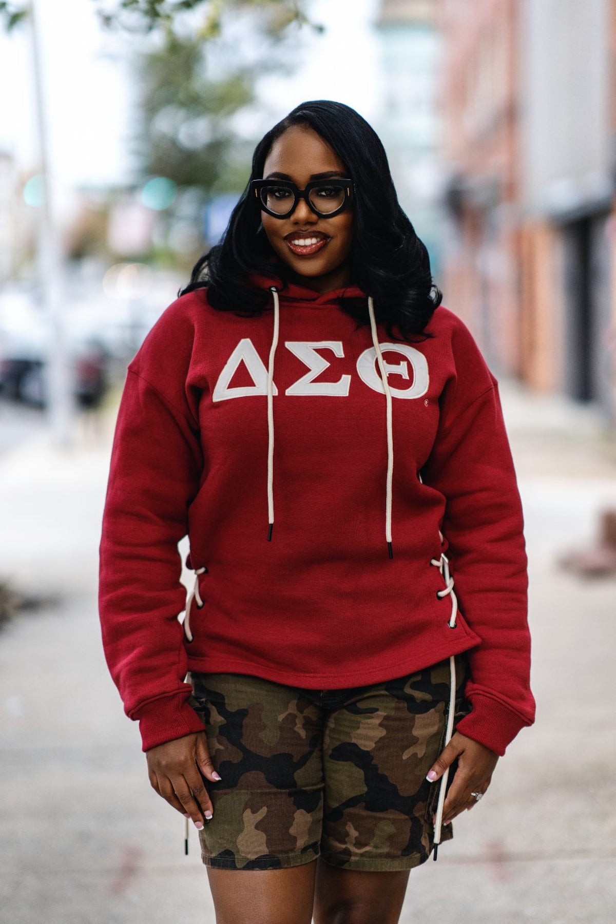 Delta She Tie Hoodie