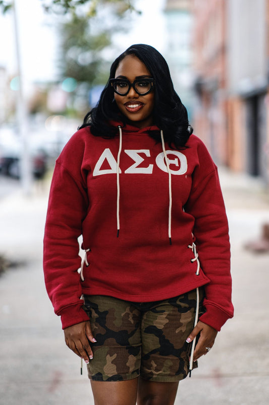 Delta She Tie Hoodie