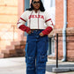 Delta Cropped Tee-Sweatshirt