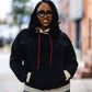 Black Chenille 1913 Lace Hoodie